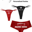 Honeymoon Personalized Panties Pack