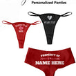 Honeymoon Personalized Panties Pack