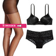 Lovely Value Pack Of Pantyhose & Pushup Bra Set