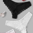 2 Pack Black & White Lace Hipster