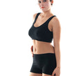 "Black" Seamless Sports Bra And Boyshort Set