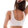 Stretch Fit Visible White Sports Bra