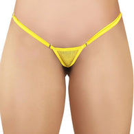 Tazziedevils Yellow Eco Friendly Erotic String Panty