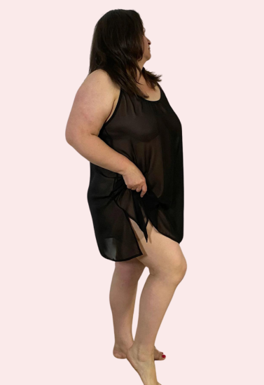 Transparent Nightwear for Full-Figured Women