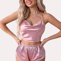 Luxury Silk Camisole & Shorts Set