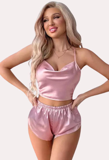 Luxury Silk Camisole & Shorts Set