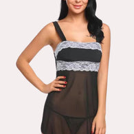 Mesh and Lace Women's Babydoll