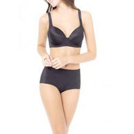 Dashing Black Plunge T-shirt Bra Boyshort Set