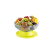 Plastic fruit and vegetable bowl with spinning function