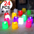 Multi-color LED tealight candles