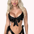 Seductive satin lingerie for her