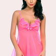 Sheer Lace Babydoll with Matching G-string