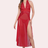 Graceful Long Sheer Nightdress for Women