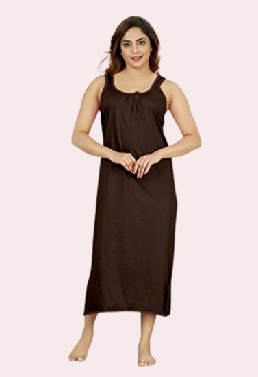 Women's Long Cotton Nightgown Slip