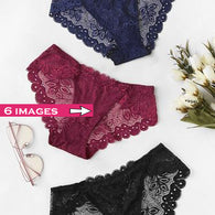 3 Pack Mixed See Through Lace Hipster Panties