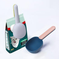 Pet food shovel with handle clip design and ABS food-grade material