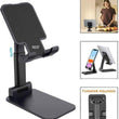 Portable mobile stand with foldable design for easy storage