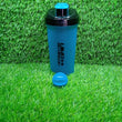 Shaker bottle with 3 compartments for protein powder