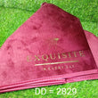 Elegant velvet fabric for dressmaking in solid color