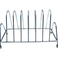 Stainless steel square plate rack stand for kitchen use