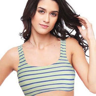 Women's Double Stripes Cute Fantasie Sports Bra