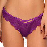 Women's Floral Lace Sexy Thong Panty