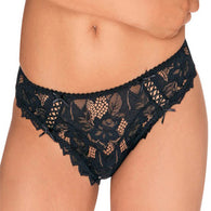 Undiz Very Comfortable  Black lace Thong