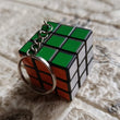 Mini cube puzzle, close-up with vivid colors, fun for kids