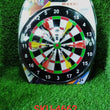 Travel-friendly magnetic dartboard with scoring and dart storage