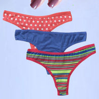 Peanuts Mix Printed Cotton Thong Pack-3