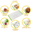 Portable roll-up dish drying rack, foldable for kitchen use