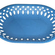 Plastic serving tray with a smooth surface.