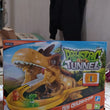 Children Electric Tracks Climb Stair Dinosaur Toys Glowing With Sound Kid Toy Animals Model Interactive Toys