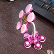 shining pink colored rotatable phone stand