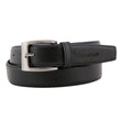 Black Leather Men's Formal Belt