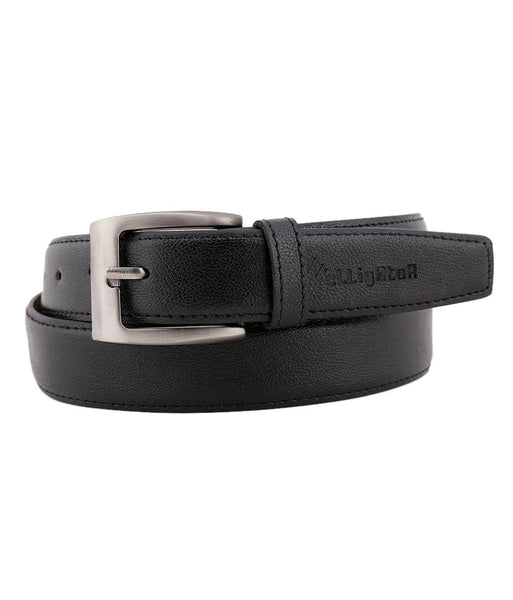 Black Leather Men's Formal Belt