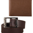 Brown Belt with Wallet - Pack of 2