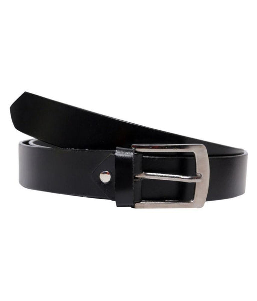 Black Leather Pin Buckle