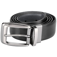 Black Leather Reversible Belt