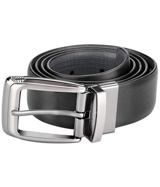 Black Leather Reversible Belt