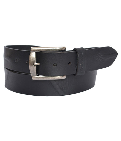 Black Leather Casual Belt