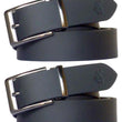 Black Leather Pin Buckle Belt Pack Of 2