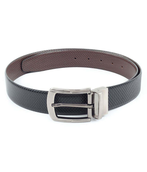 Black & Brown Leather Belt For Men Pack Of 2