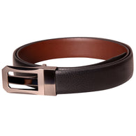 Black Spanish Semi Formal Leather Belt For Men