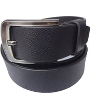 Black Leather Belts For Men Set Of 2