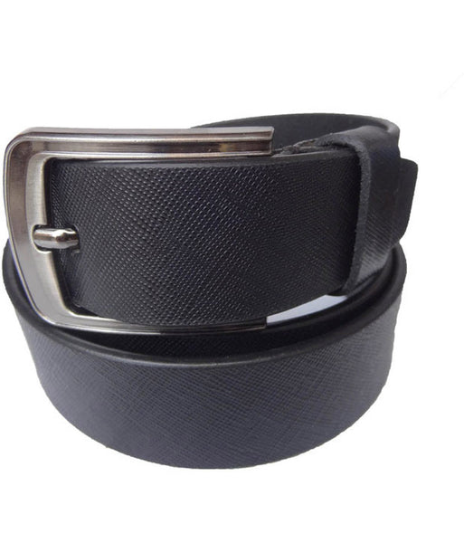 Black Leather Belts For Men Set Of 2