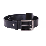 Black Leather Pin Buckle Casual Belt