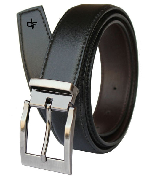 Fashion Black Leather Formal Belt