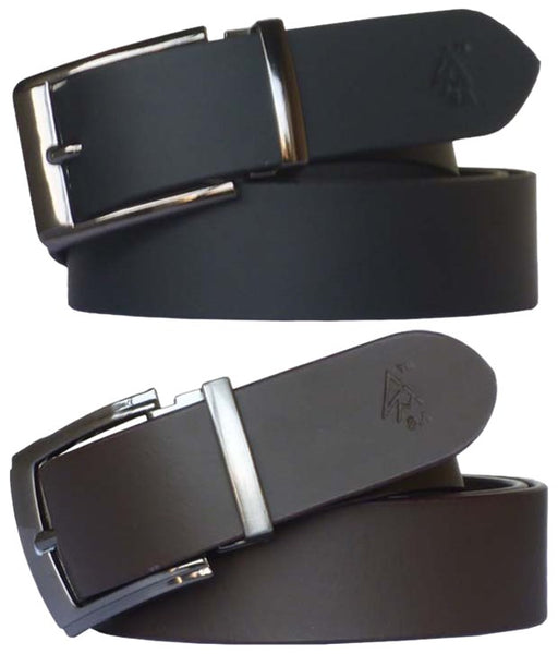 Combo Of 2 Brown & Black Leather Belts