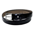 Black Croc Finish Belt